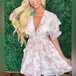 Storia Blushing Over You Floral Dress